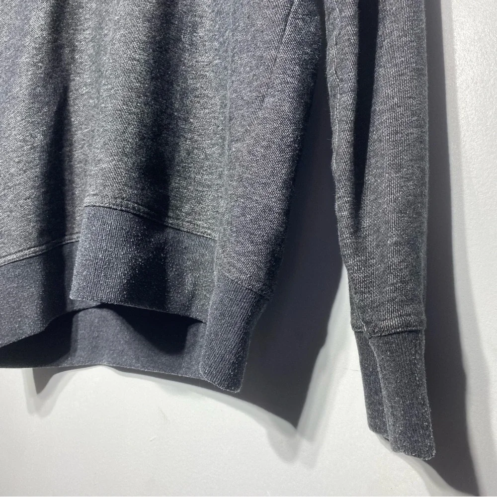 Banana Republic Shawl Collar Sweater Men's S Gray Warm Cotton Casual Pullover